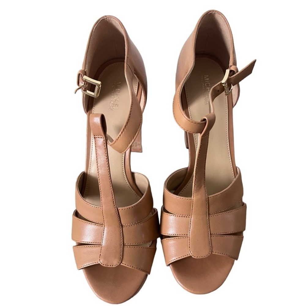Michael Kors Women's Strappy High Heels Tan - Picture 1 of 12